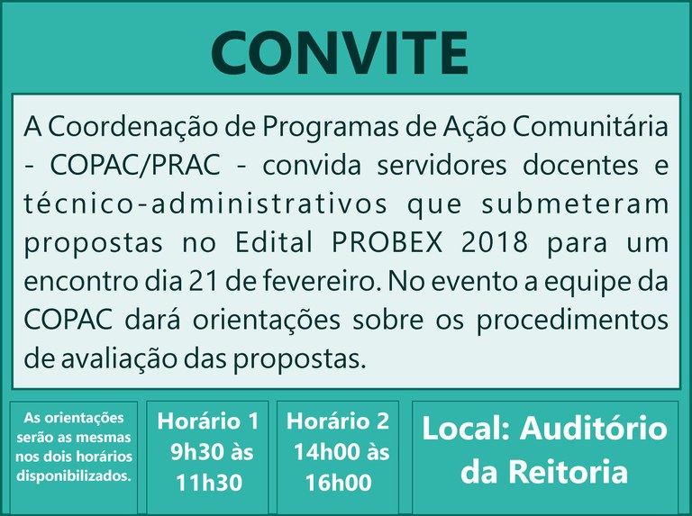 Encontro PROBEX 2018
