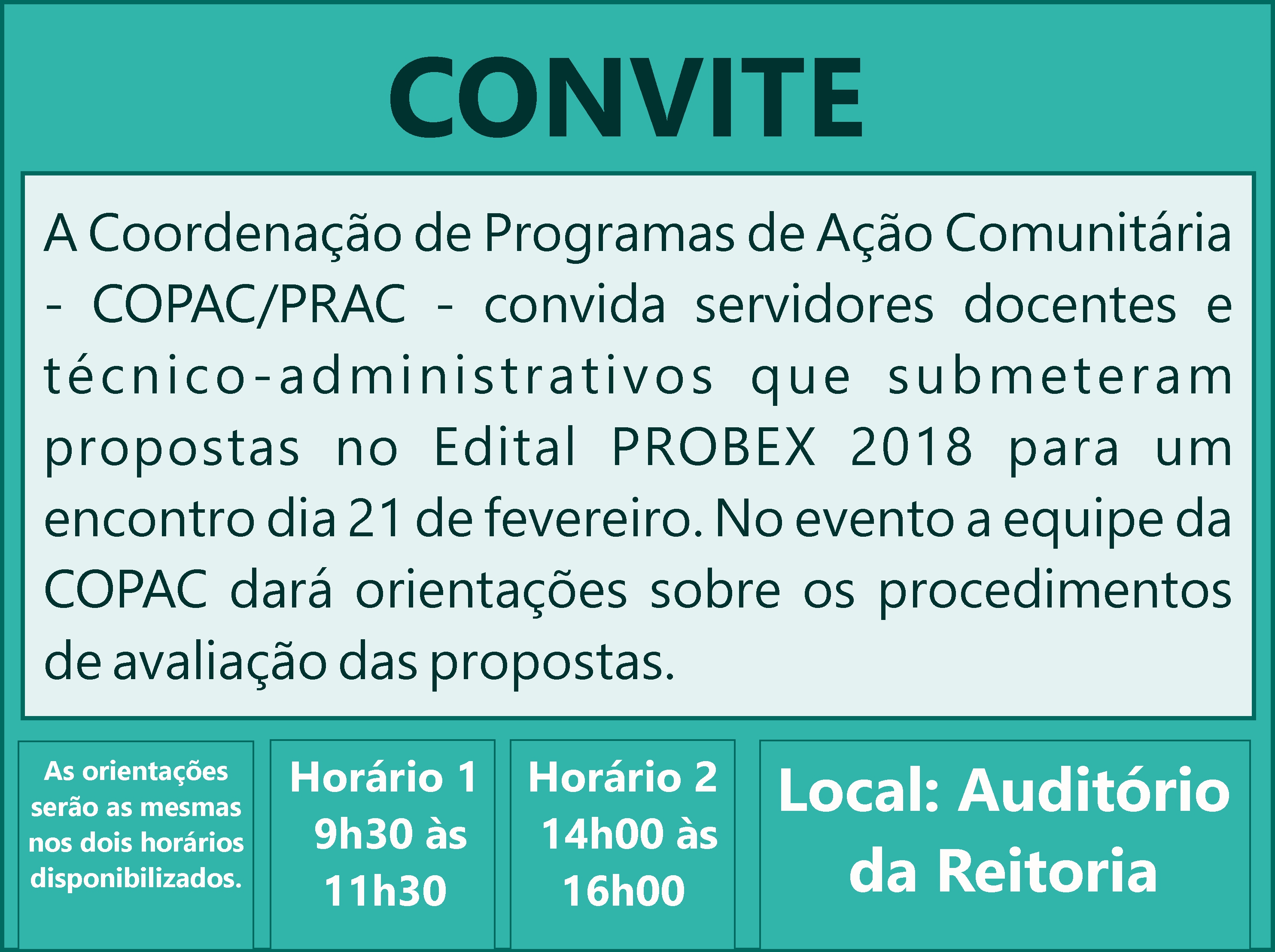 Encontro PROBEX 2018