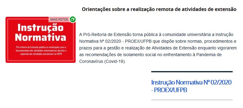 Instrução Normativa PROEX Nº02_2020