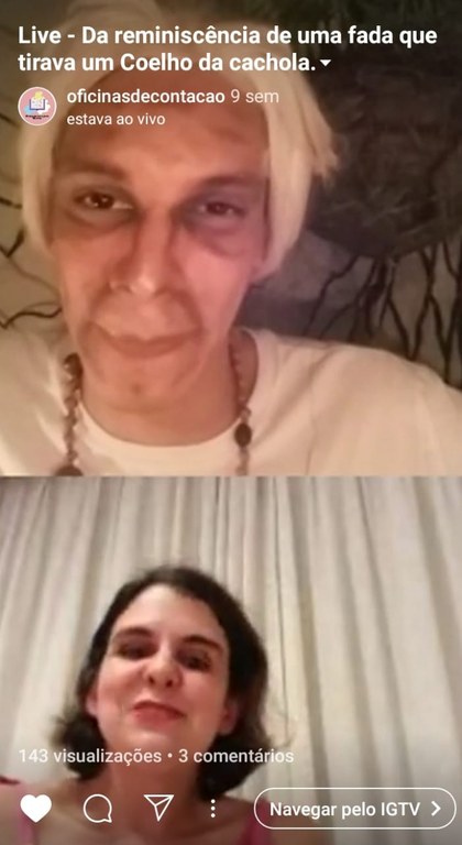 Contação de história com a personagem personagem Maria da Penha_Imagem cedida pela equipe