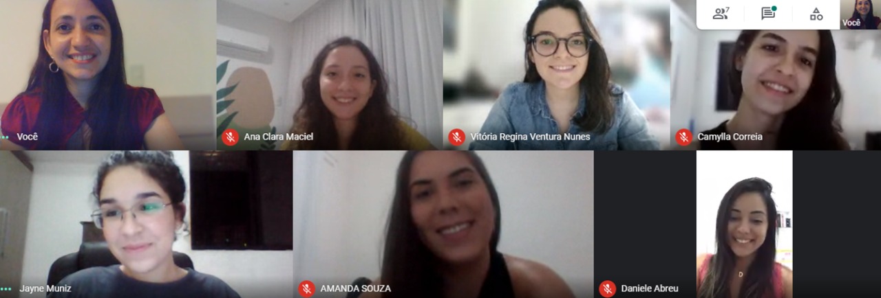 Reunião da equipe de extensão. Imagem: arquivo pessoal