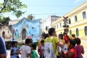 Atividade do projeto Subindo a ladeira. Imagem: foto publicada no perfil do projeto no Instagram.