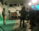 Rolezinho do Porto do Capim gravando conteúdo na UFPB. Imagem: foto publicada no perfil do projeto no Instagram.
