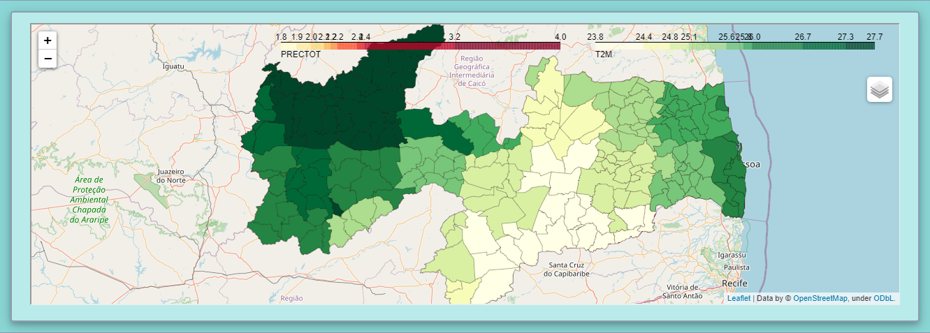 Pesquisadores da UFPB criam painéis interativos para análises geográficas e climáticas da Paraíba Imagem: