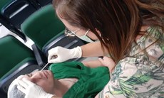 Equipe responsável pela coleta na UFPB participou de treinamento em 11 de dezembro, no Centro de Ciências Médicas, no campus I, em João Pessoa. Foto: Carina Carvalho