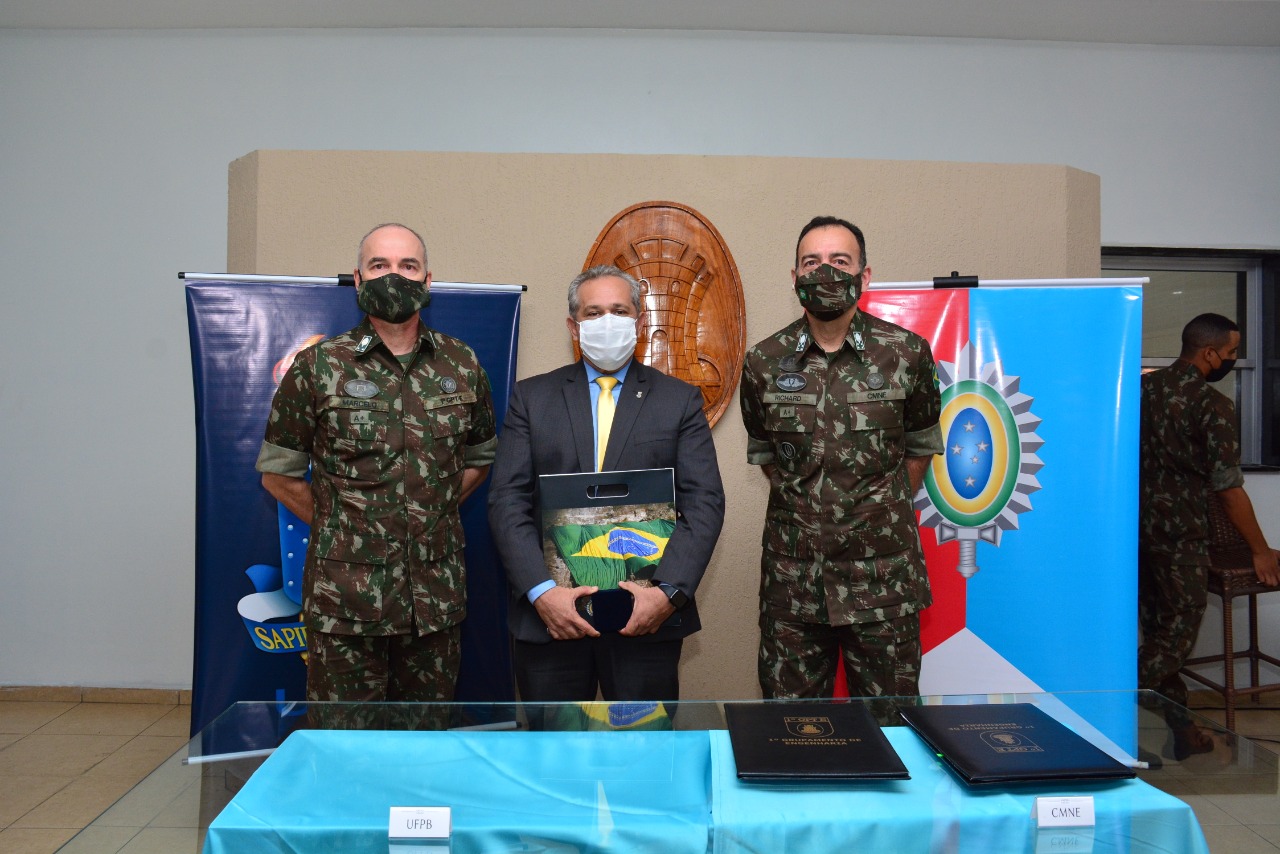 UFPB e Exército brasileiro firmam acordo para realização de estágio curricular Foto: 1º Grupamento de Engenharia do Exército Brasileiro